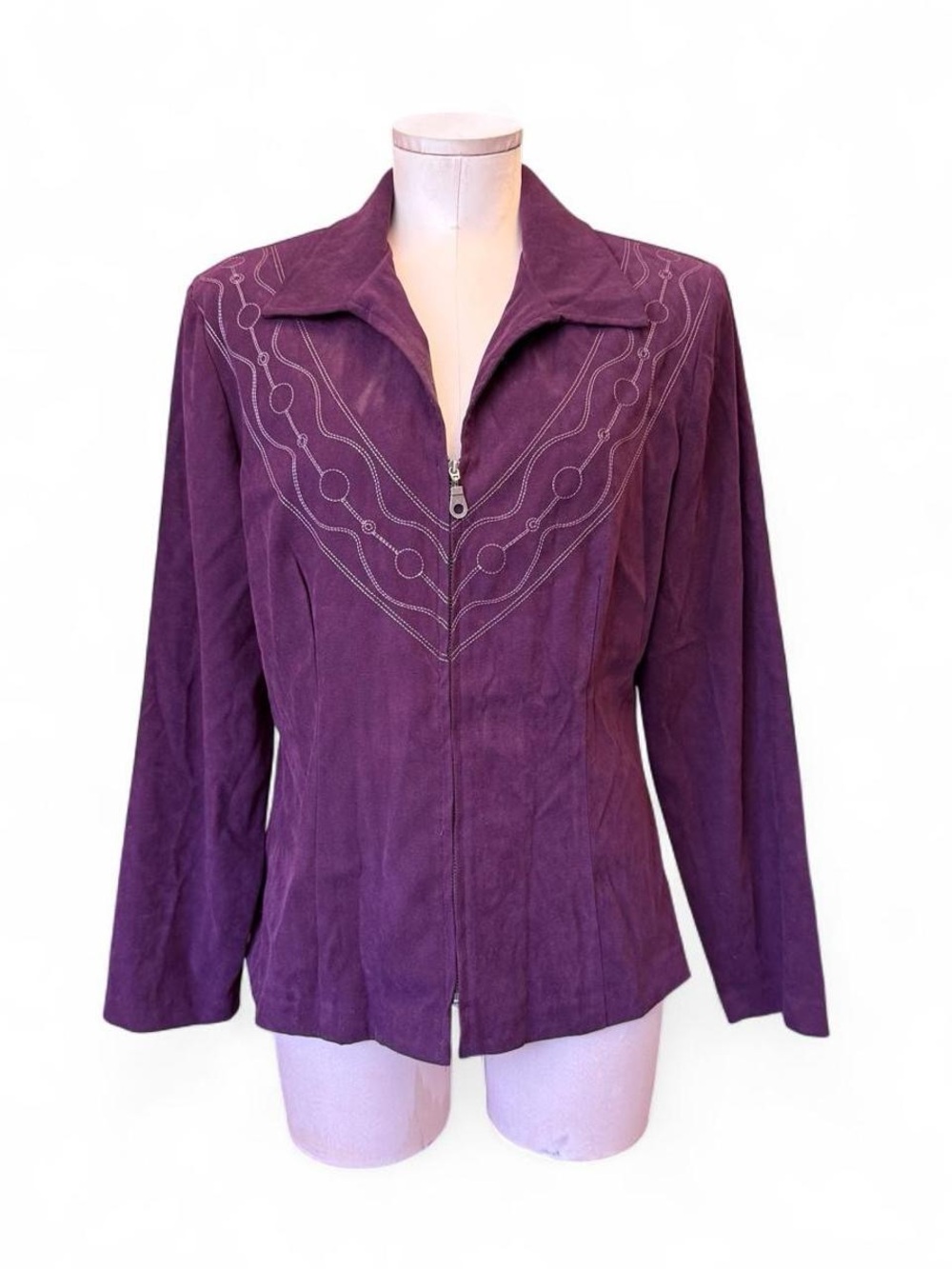Vtg 90s Soft Purple Western Style Jacket